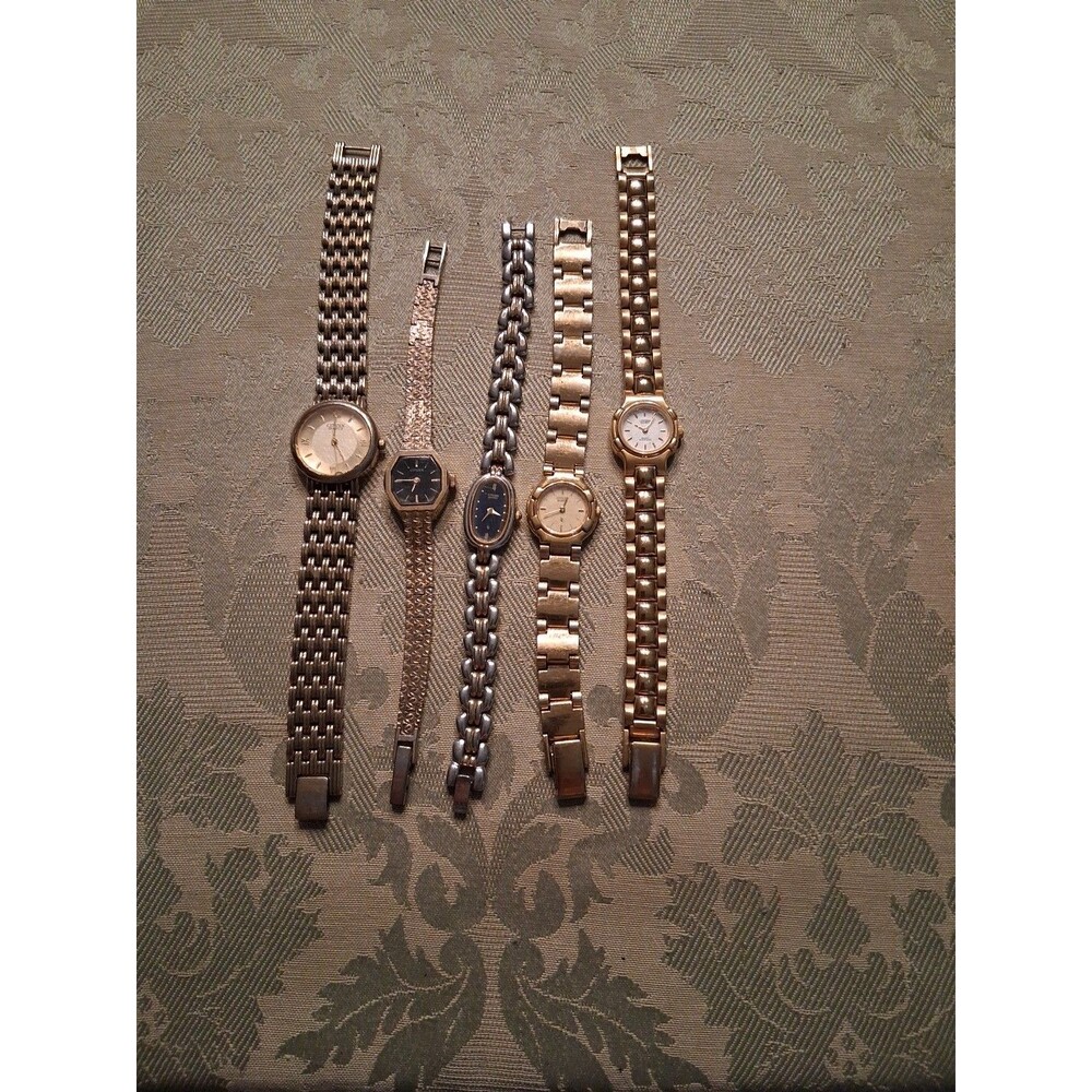 CITIZEN Watch Lot of 5 Ladies Vintage Wrist Watches - To FIX Not Working